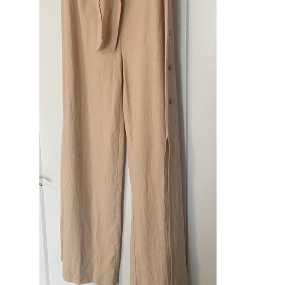 NWOT Wide Leg Pant with Snaps and Slit - Picture 3 of 16